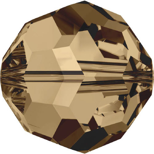 5000 Faceted Round - 6mm Swarovski Crystal - LIGHT SMOKEY TOPAZ