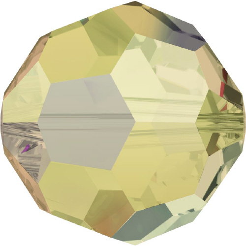 5000 Faceted Round - 8mm Swarovski Crystal - LIGHT  COL TOPAZ-AB2X