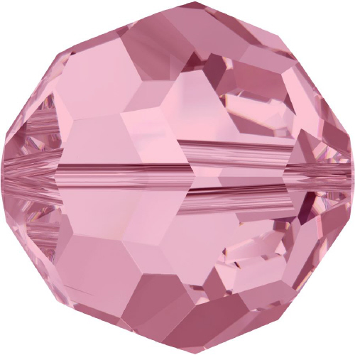 5000 Faceted Round - 10 mm Swarovski Crystal - LIGHT ROSE
