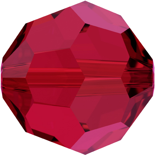 5000 Faceted Round - 10 mm Swarovski Crystal - SCARLET RED