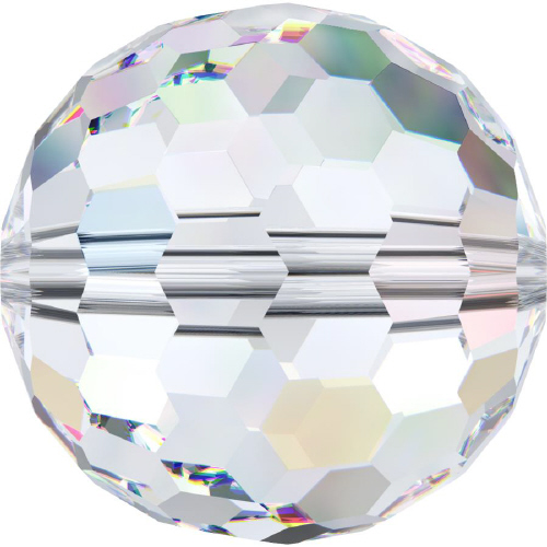 5003 Faceted Round - 10mm Swarovski Crystal - CRYSTAL AB