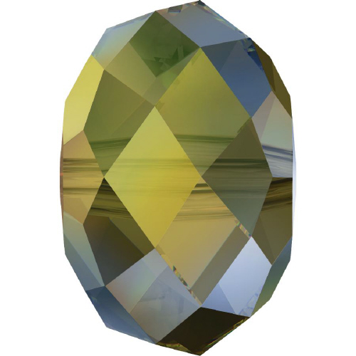 5040 Briolette Bead - 4mm Swarovski Crystal - CRYSTAL IRIDESCENT GREEN
