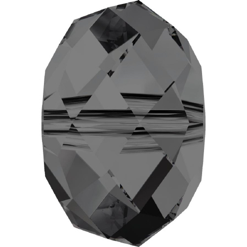 5040 Briolette Bead - 6mm Swarovski Crystal - CRYSTAL SILVER NIGHT