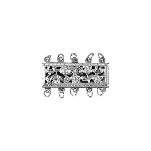 Multistrand Clasps  5 Line   - Sterling Silver