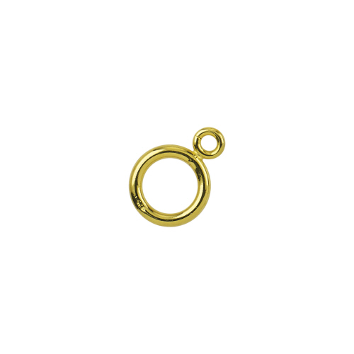 12mm Plain Toggle Clasps   - Sterling Silver Gold Plated