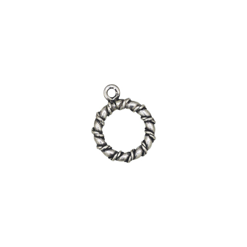 12mm Twisted Toggle Clasps   - Sterling Silver