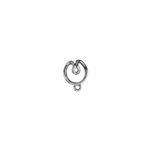 Round Hook & Eye  1 Line   - Sterling Silver