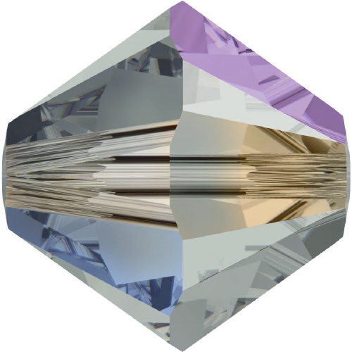 5328 Bicone - 3mm Swarovski Crystal - BLACK DIAMOND-AB2X