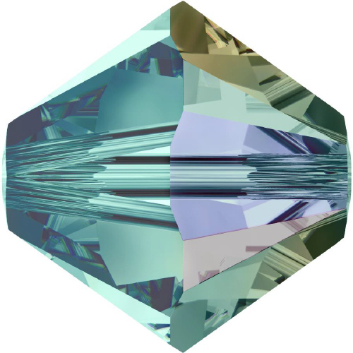 5328 Bicone - 3mm Swarovski Crystal - BLUE ZIRCON-AB