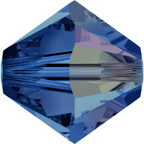 5328 Bicone - 3mm Swarovski Crystal - CAPRI BLUE-AB