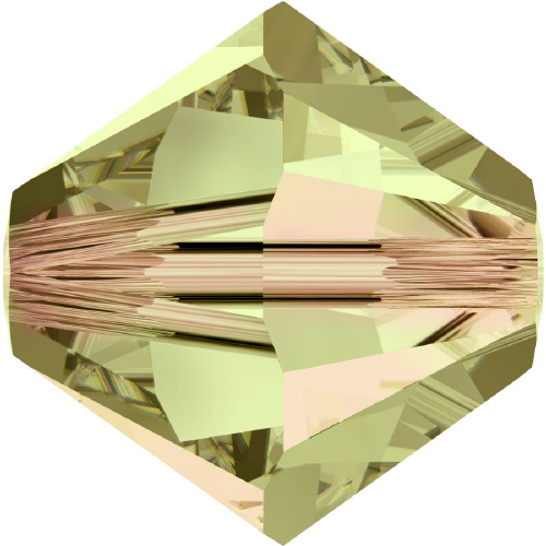 5328 Bicone - 3mm Swarovski Crystal - CRYSTAL LUMINOUS GREEN