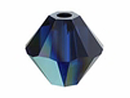 5328 Bicone - 3mm Swarovski Crystal - DARK INDIGO-AB