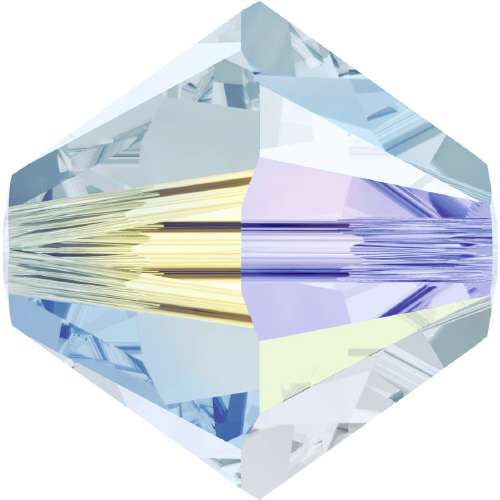 5328 Bicone - 3mm Swarovski Crystal - LIGHT AZORE-AB2X