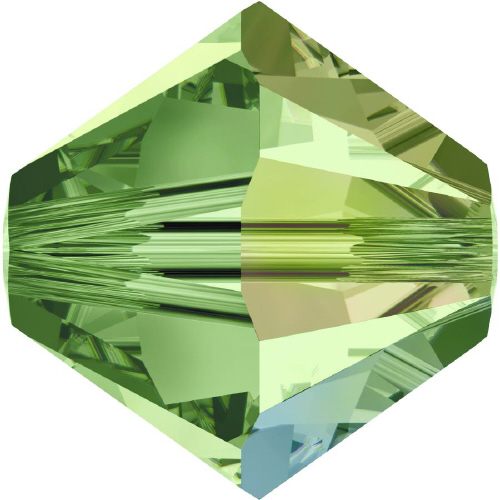 5328 Bicone - 3mm Swarovski Crystal - PERIDOT-AB