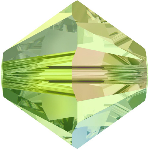 5328 Bicone - 3mm Swarovski Crystal - PERIDOT-AB2X