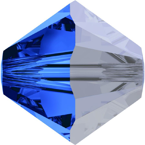 5328 Bicone - 3mm Swarovski Crystal - SAPPHIRE-SAT
