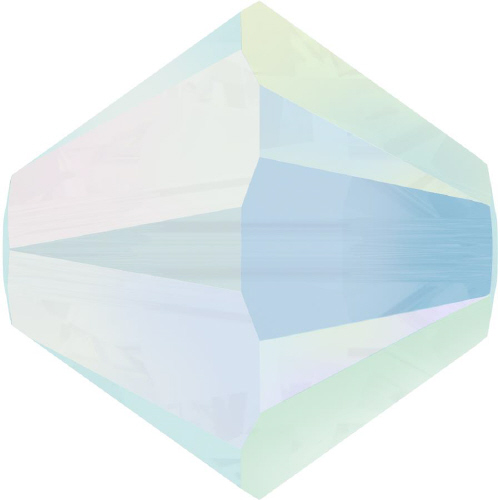 5328 Bicone - 3mm Swarovski Crystal - WHITE ALBASTER-AB2X