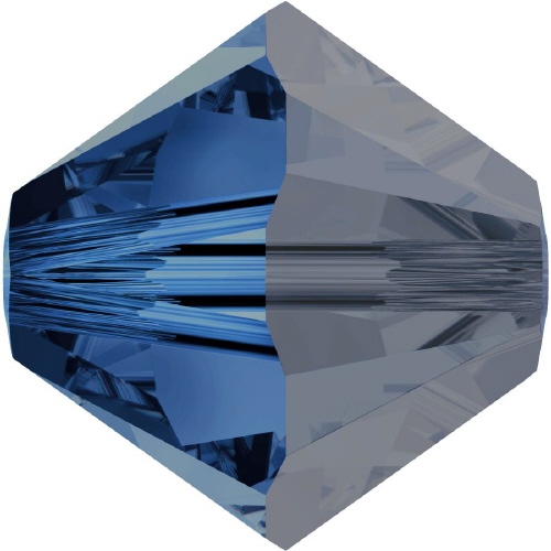 5328 Bicone - 4mm Swarovski Crystal - CAPRI BLUE-SAT