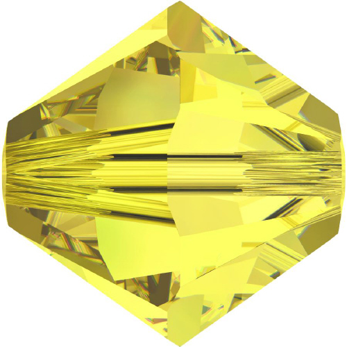 5328 Bicone - 4mm Swarovski Crystal - CITRINE