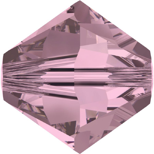 5328 Bicone - 4mm Swarovski Crystal - CRYSTAL ANTIQUE PINK