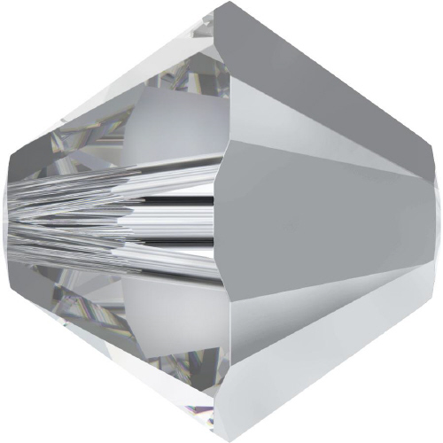5328 Bicone - 4mm Swarovski Crystal - CRYSTAL COMET ARGENT