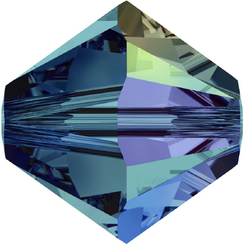 5328 Bicone - 4mm Swarovski Crystal - INDICOLITE-AB