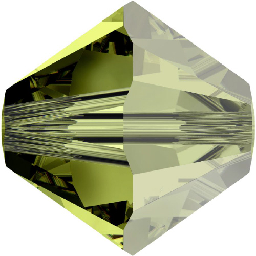 5328 Bicone - 4mm Swarovski Crystal - OLIVINE-SAT