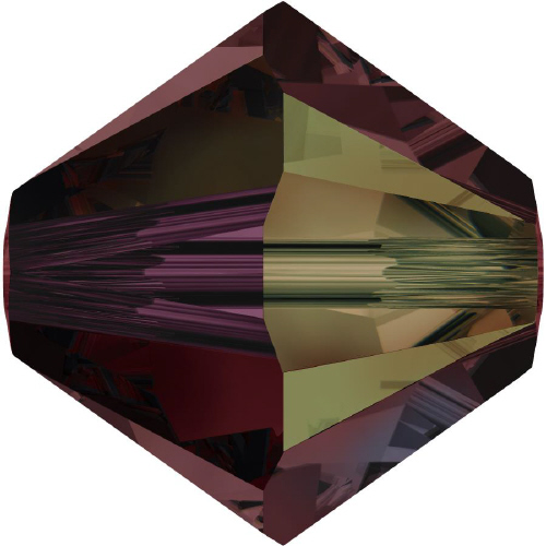 5328 Bicone - 5mm Swarovski Crystal - BURGUNDY-AB
