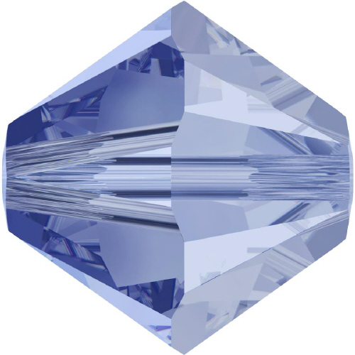 5328 Bicone - 5mm Swarovski Crystal - LIGHT SAPPHIRE-SAT