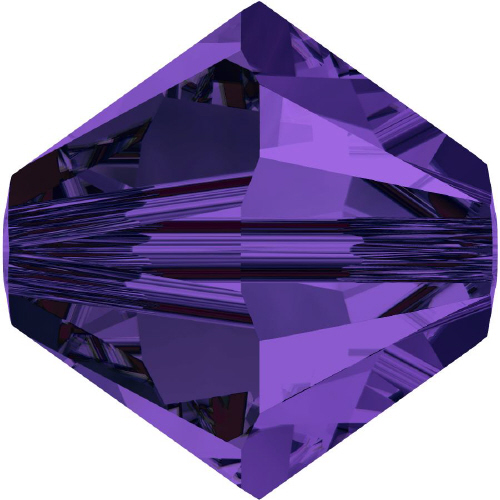 5328 Bicone - 6mm Swarovski Crystal - PURPLE VELVET