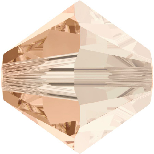 5328 Bicone - 8mm Swarovski Crystal - LIGHT PEACH-SAT