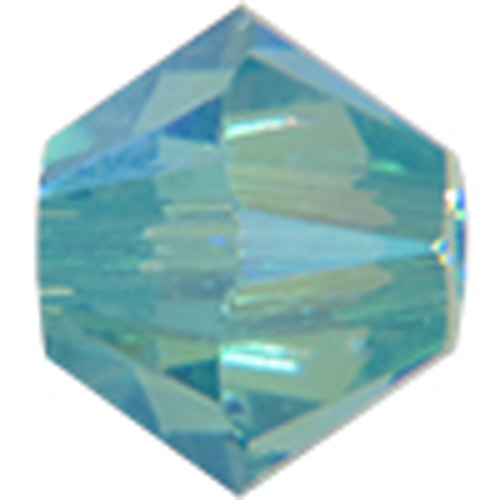 5328 Bicone - 8mm Swarovski Crystal - LIGHT TURQUOISE-AB2X