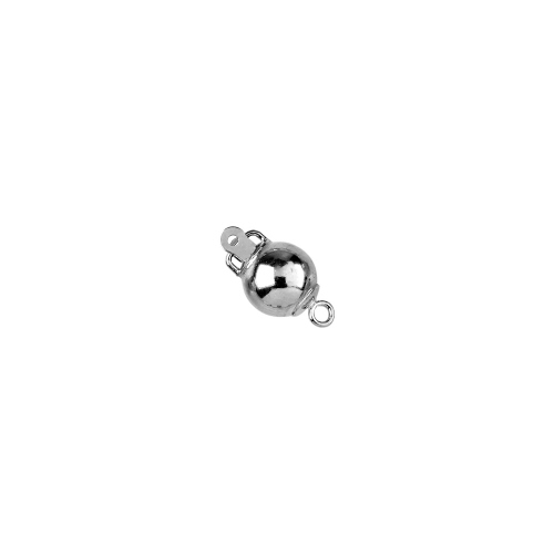 6mm Plain Bead Clasps   - Sterling Silver