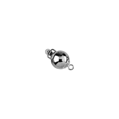 8mm Plain Bead Clasps   - Sterling Silver
