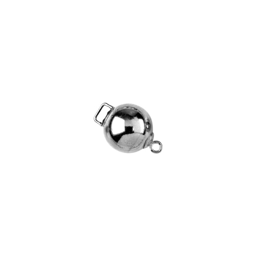 12mm Plain Bead Clasps   - Sterling Silver