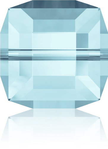 5601 Cube - 4mm Swarovski Crystal - AQUAMARINE