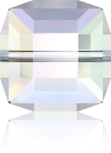 5601 Cube - 4mm Swarovski Crystal - CRYSTAL AB