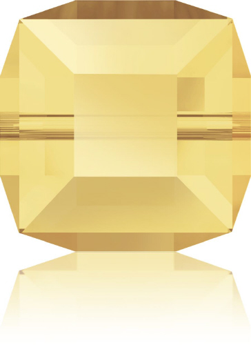 5601 Cube - 4mm Swarovski Crystal - CRYSTAL METALIC SUNSHINE