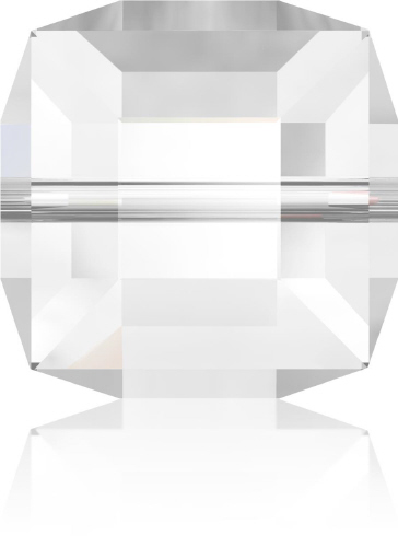 5601 Cube - 4mm Swarovski Crystal - CRYSTAL