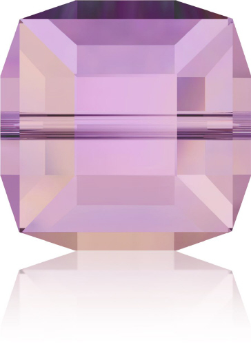 5601 Cube - 4mm Swarovski Crystal - CRYSTAL LILAC SHADOW