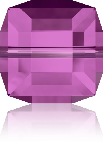 5601 Cube - 6mm Swarovski Crystal - FUSCHIA