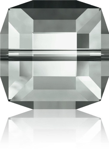 5601 Cube - 8mm Swarovski Crystal - BLACK DIAMOND