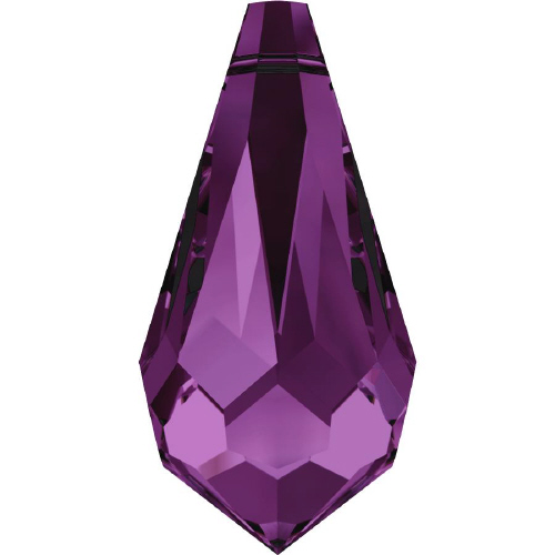 6000 Teardrop Top Hole - 18 x 9mm Swarovski Crystal - AMETHYST