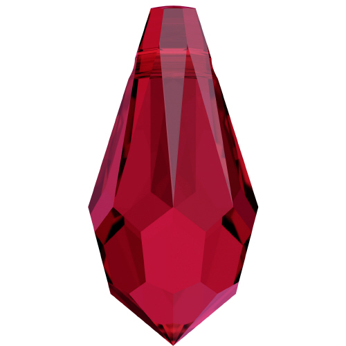 6000 Teardrop Top Hole - 11 x 5.5mm Swarovski Crystal - SCARLET RED