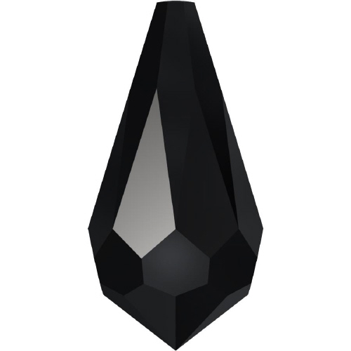 6000 Teardrop Top Hole - 13 x 6.5mm Swarovski Crystal - JET