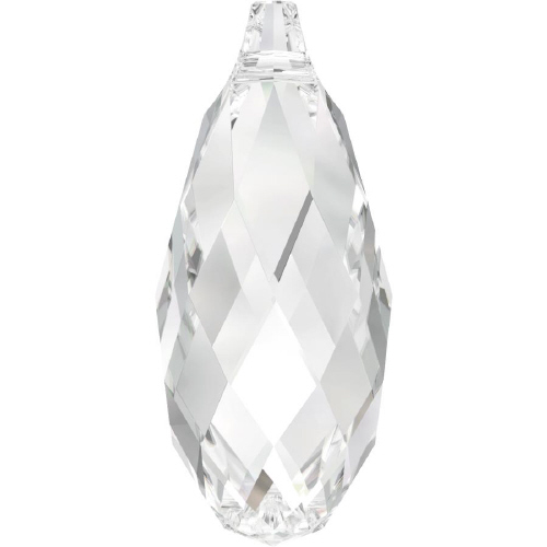 6010 Briolette Pendant - 11 x 5.5mm Swarovski Crystal - CRYSTAL