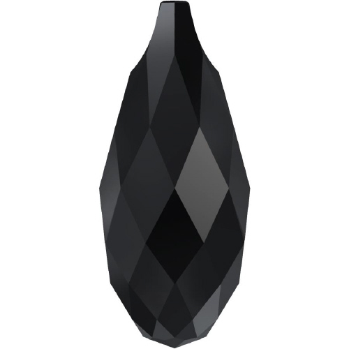 6010 Briolette Pendant - 11 x 5.5mm Swarovski Crystal - JET