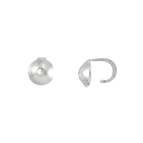 3mm 0.28 Hole Bead Tips   - Sterling Silver