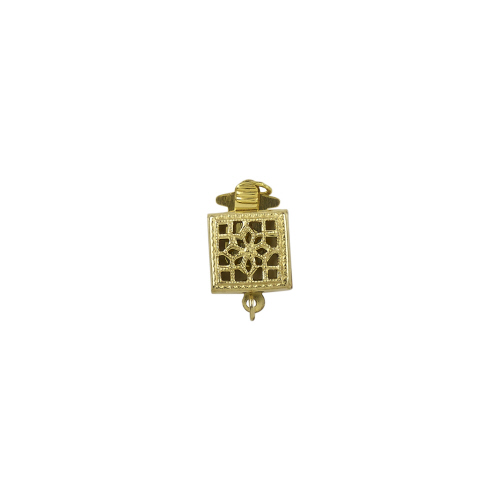 Square Clasp - 1 Line -  Gold Filled