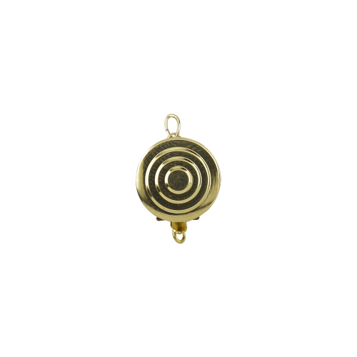 Round Bulls Eye Clasps - 1 Line -  Gold Filled